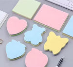 Sticky Notes 400 Sheets Cute Shapes 4 Random Shapes X 100 Sheets Each Self Adhesive For Reminders Notes School Study Office Organizing Memo Meetings Pad Multicolor Image 2