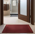Rubber Anti-Slip Doormat for Home & Bathroom Entrance Red Rectangular Mat (38x58 cm) Image 1