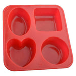Moldberry Silicone Circle Square Oval And Heart Shape Soap Cake Making Mould And Chocolate Mould Multicolor Image 3
