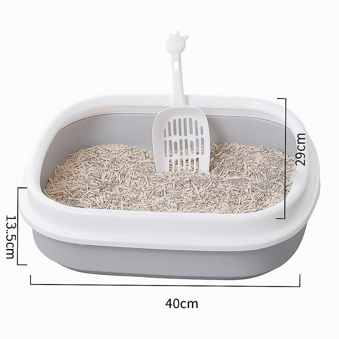 Open Cat Dog Litter Tray Box Image 3