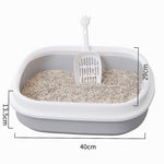 Open Cat Dog Litter Tray Box Image 3