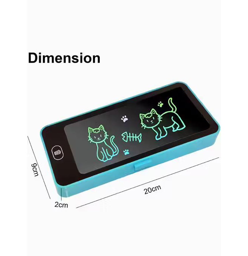 Pencil Case With Lcd Screen Writing Pen With Erase Button multi Functional Pen Case For Boys & Girls Image 2