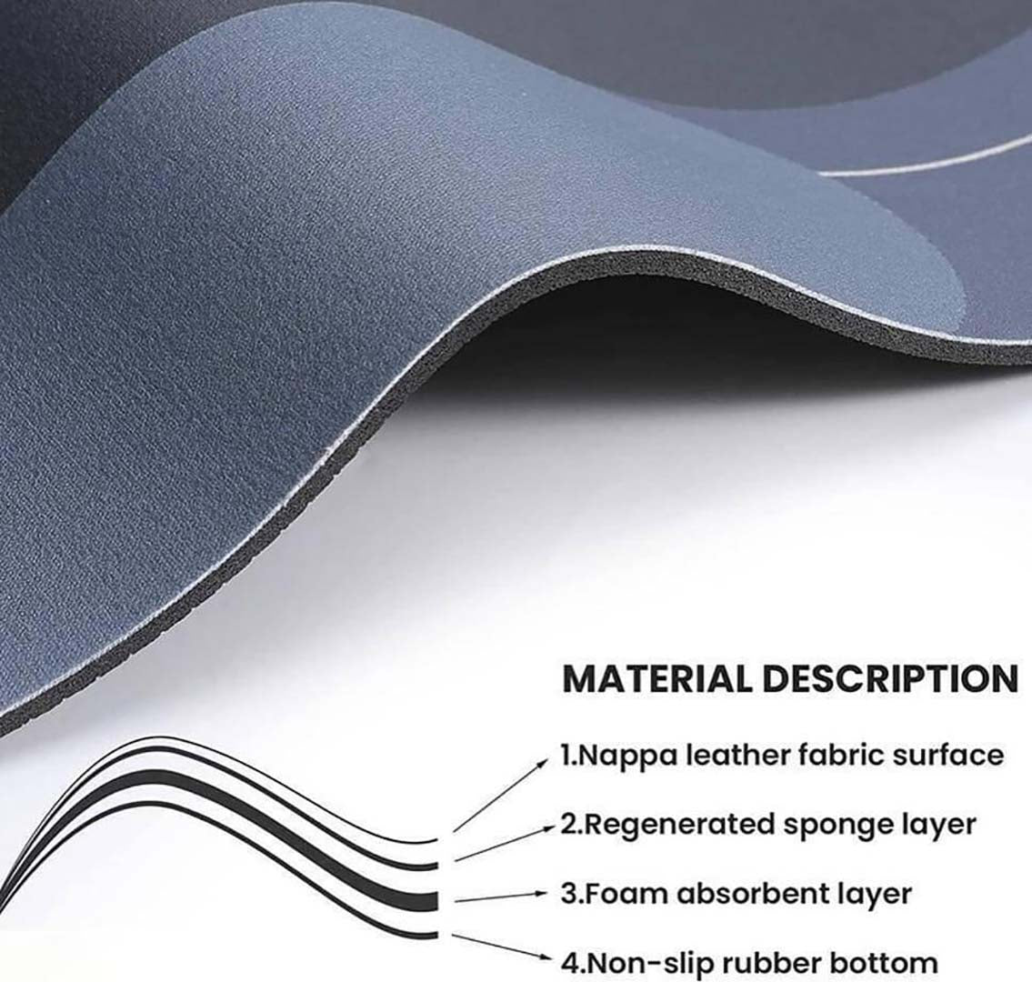 Rubber Anti-Slip Doormat for Home & Bathroom Entrance Multicolor oval Mat (40x60 cm) Image 3