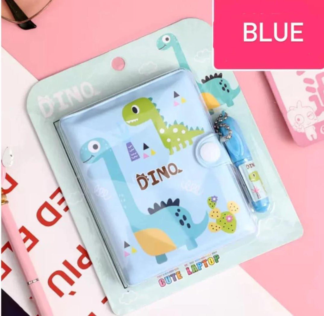 Pack Of 4 Dinosaur Small Pocket Diary With Small Pen For Kids Stationery Set With Adventure Theme For Students Children Birthday Return Gift A7 Gift Set Ruled 60 Pages Designer Image 3