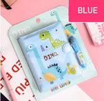 Pack Of 4 Dinosaur Small Pocket Diary With Small Pen For Kids Stationery Set With Adventure Theme For Students Children Birthday Return Gift A7 Gift Set Ruled 60 Pages Designer Image 3