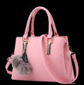 Handbag For Women And Girls Stylish Pink Canvas & Leather Bag Image 1