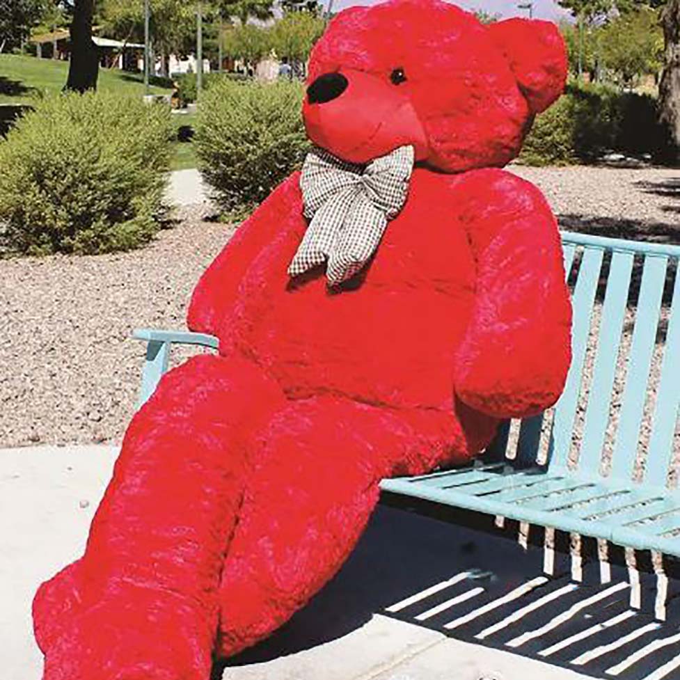 3 Ft Red New Teddy Bear 90 Cm High Quality And Fashionable New Teddy Bear All Types Gift Soft Toy Image 3
