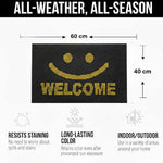 PVC Anti-Slip Doormat for Home & Bathroom Entrance Black Rectangular Mat (2x3 Feet) Image 3