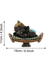 Day Creation Resin Ganesha Statue Murti For Festival Office Home Decor Living Room Decoration Items For Home Living Room Pooja Room Table Gift 16 Cm X 11 Cm Multi Colour Image 3