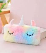 9 In 1 Items Gift Set Unicorn Diary Clear Folder Pouch Gel Pen Pencil 4 Pc Eraser Set Keychain Badge Fur Pouch Stickers Image 2