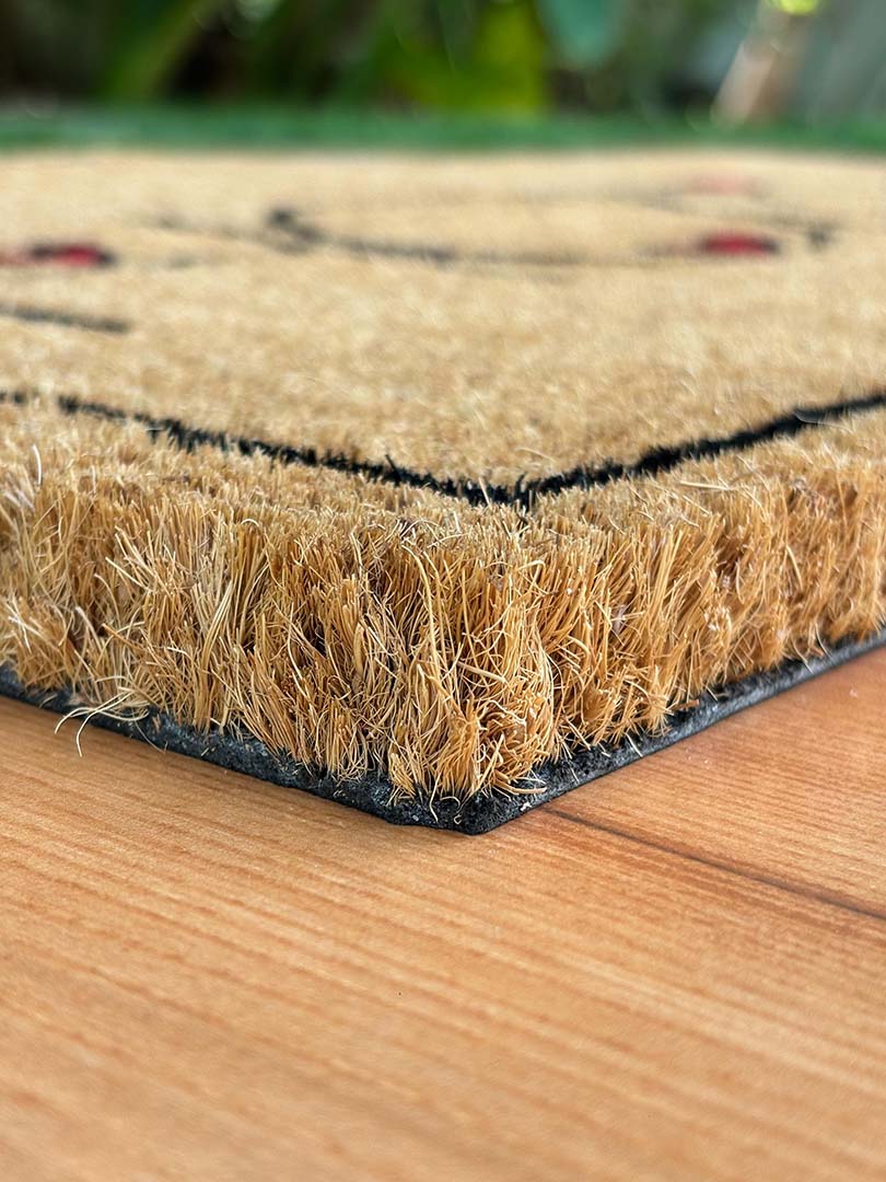 Coir Anti-Slip Doormat for Home & Bathroom Entrance Beige Rectangular Mat (45x70 cm) Image 2