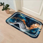 Rubber Anti-Slip Doormat for Home & Bathroom Entrance Multicolor Rectangular Mat (40x60 cm) Image 1