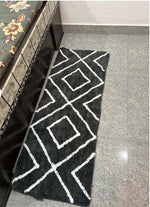 Microfiber Anti-Slip Doormat for Home & Bathroom Entrance Grey Rectangular Mat (2x5 Feet) Image 3