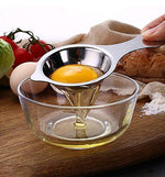 Stainless Steel Egg Yolk Separator Professional Tool For Baking Cake Egg Custards Mayonnaise Image 3