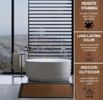 Rubber Anti-Slip Doormat for Home & Bathroom Entrance Brown Rectangular Mat (40x60 cm) Image 3