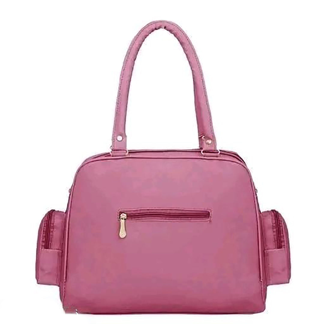 Handbag For Women And Girls Stylish Pink PU Leather Bag Image 4