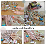 Portable Sewing Kit Fapiwen Home Sewing Kit Diy Sewing Supplies For Adults And Kids Sewing Supplies And Accessories Contains 12 Spools Of Thread Of 100M Sewing Needles And Tape Measure Etc Image 3