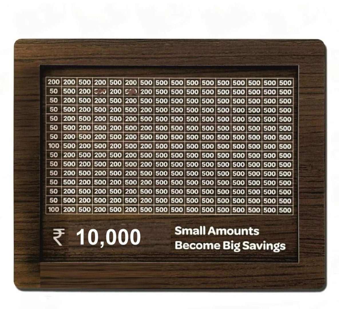 Wooden Piggy Bank 10 Thousand Rupay Capacity Elevate Your Savings Game With This Premium Wooden Piggy Bank Designed To Hold A Substantial Amount Of Up To Thousands Rupay Image 1