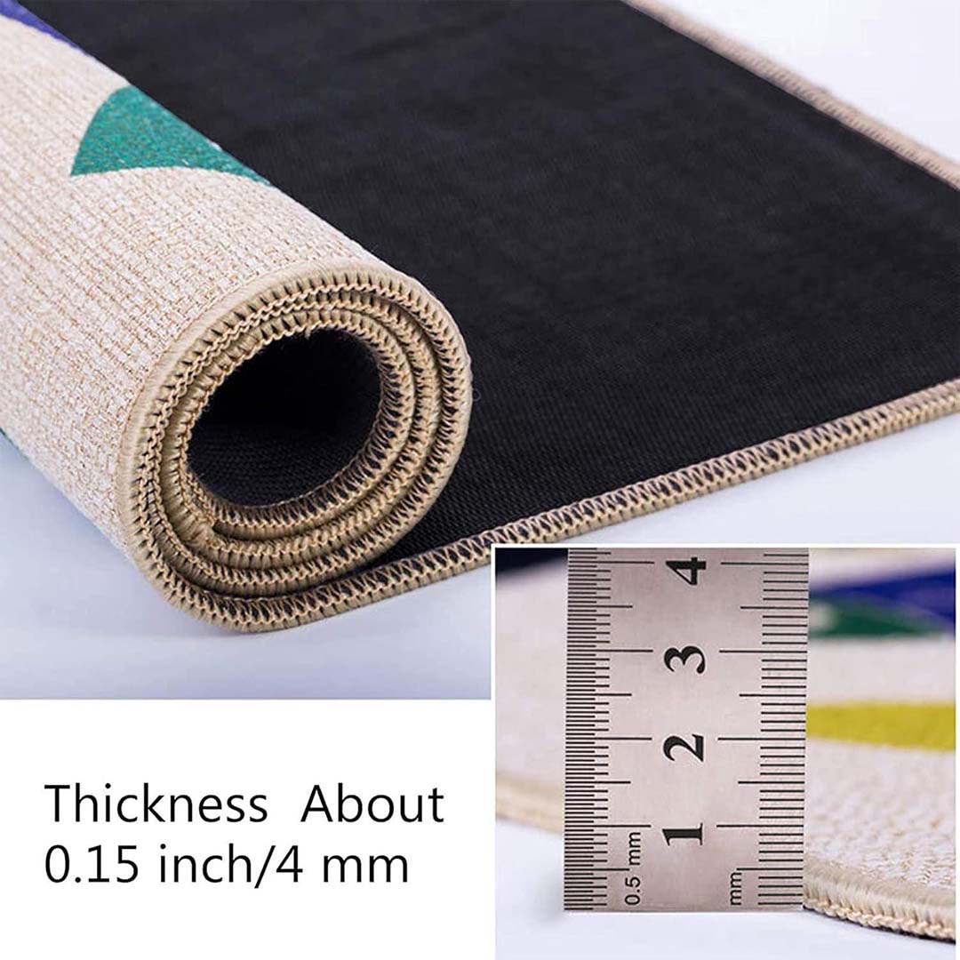 Jute Anti-Slip Doormat for Home & Bathroom Entrance Multicolor Rectangular Mat (50x70 cm) Image 4