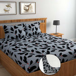 Glace Cotton (78x72 Inch) Double Size Bedsheet With 2 Pillow Cover in Multicolor Image 1
