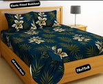 Cotton (78x72 Inch) Double Size Bedsheet With 2 Pillow Cover in Multicolor Image 1