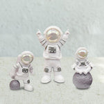 Astronaut 3Pcs Cute Set Of Figure For Car Dashboard Home Decor Office Desktop Image 3
