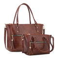 Handbag For Women And Girls Stylish Brown Faux Leather/Leatherette Bag Image 1