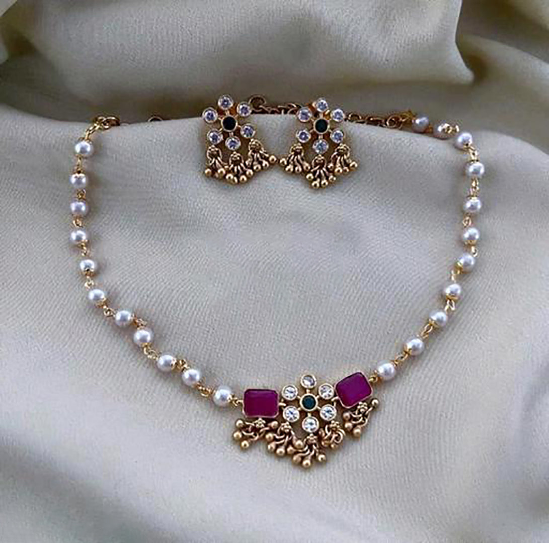 Premium Artificial Traditional Jewelry Collection: Ethnic Necklace & Earring Sets Image 1