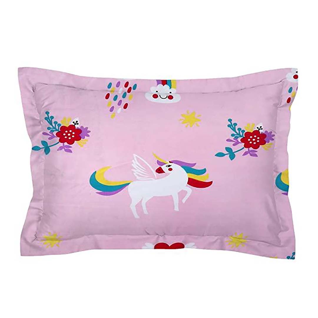 Glace Cotton (78x72 Inch) Double Size Bedsheet With 2 Pillow Cover in Multicolor Image 4