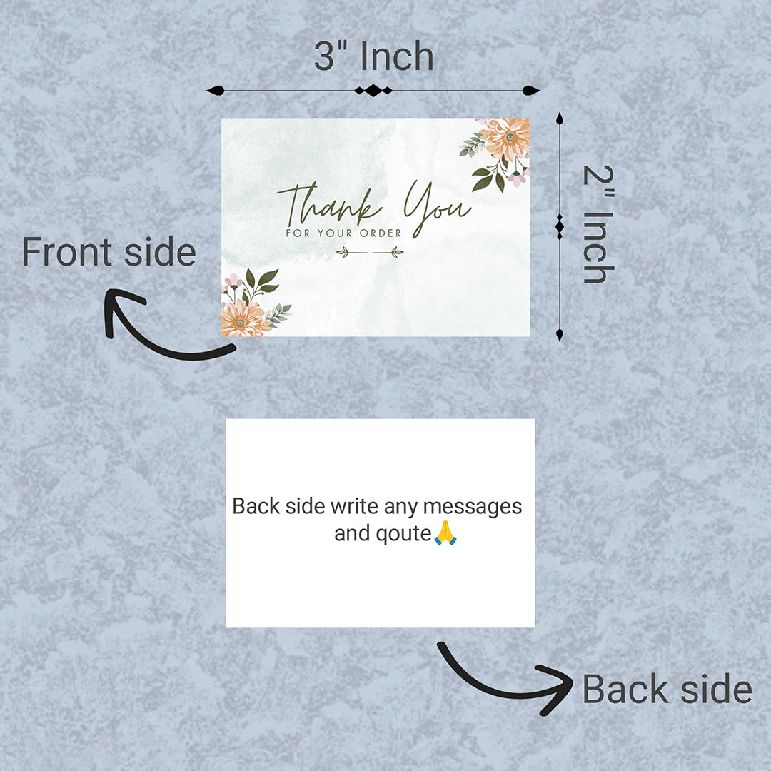 Pack Of 100 Thanks Cards For Return Gifts Small Business Professional Use Appreciation Cards 3X2Inch Size Image 2