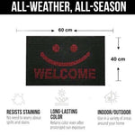 PVC Anti-Slip Doormat for Home & Bathroom Entrance Red & Black Rectangular Mat (40x60 cm) Image 2