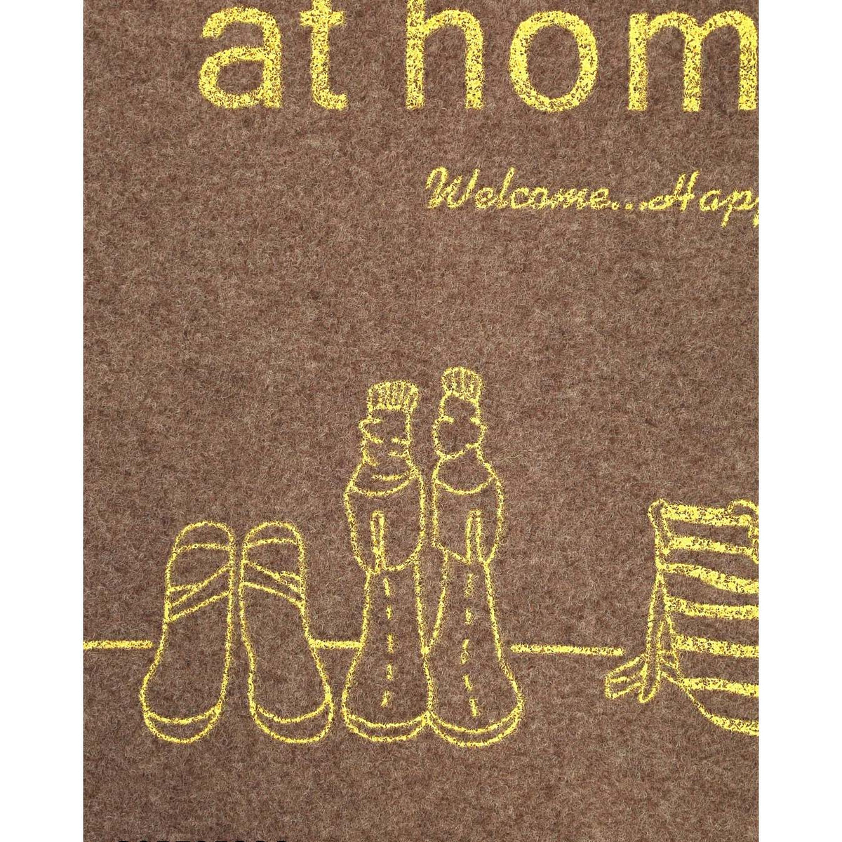 Coir Anti-Slip Doormat for Home & Bathroom Entrance Beige Rectangular Mat (40x60 cm) Image 2