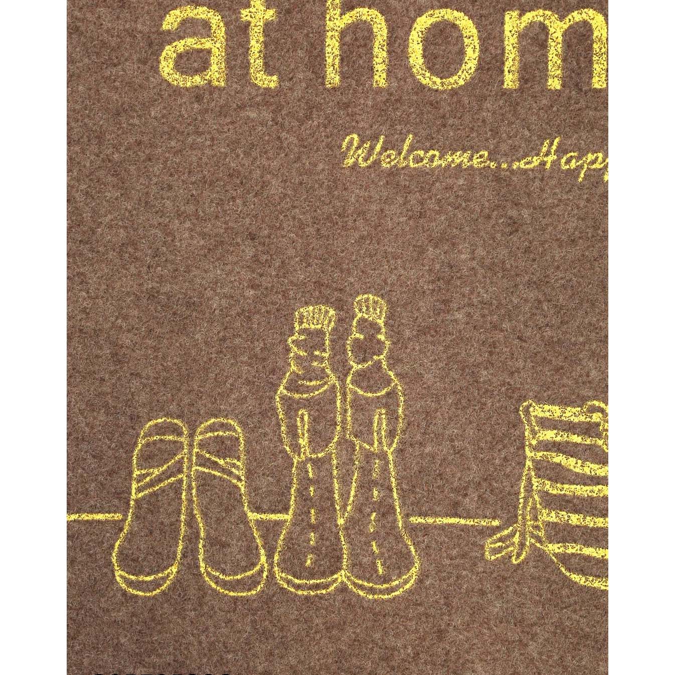 Coir Anti-Slip Doormat for Home & Bathroom Entrance Beige Rectangular Mat (40x60 cm) Image 2