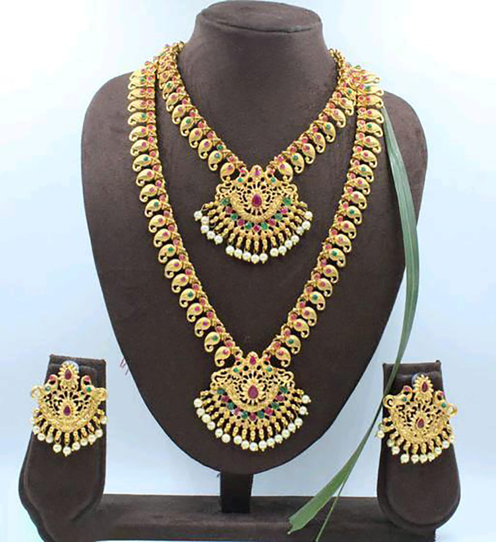 Premium Artificial Traditional Jewelry Collection: Ethnic Necklace & Earring Sets Image 2
