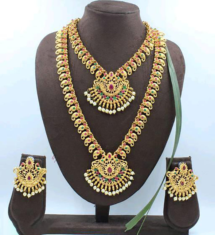 Premium Artificial Traditional Jewelry Collection: Ethnic Necklace & Earring Sets Image 2