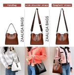 Handbag For Women And Girls Stylish Black PU Leather Bag Image 3