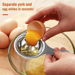 Stainless Steel Egg Yolk Separator Professional Tool For Baking Cake Egg Custards Mayonnaise Image 2