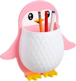Penguin Storage Boxes Wall Mount Remote Control Holder Tvstand Makeup Storage Case Remote Phone Holder Makeup Wall Organizer Wall Remote Control Holderpink Pack Of 1 Image 3