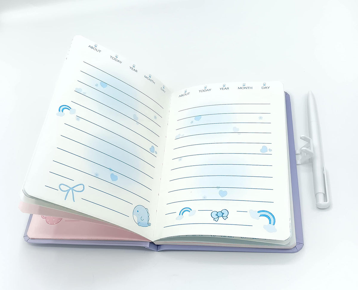Printed Password Secret Lock Diary With Ball Pen Image 4