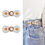 Jeans Waist Tightener Jeans Button Pins Waist Tightener Set Make The Waist Fit For Skirt Pants Robe No Sewing Required Adjustable Waist Buckle For Loose Jeans Pants Image 2