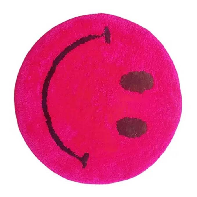 Microfiber Anti-Slip Doormat for Home & Bathroom Entrance Pink Rectangular Mat (20 Inch) Image 2