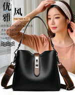 Handbag For Women And Girls Stylish Black PU Leather Bag Image 2