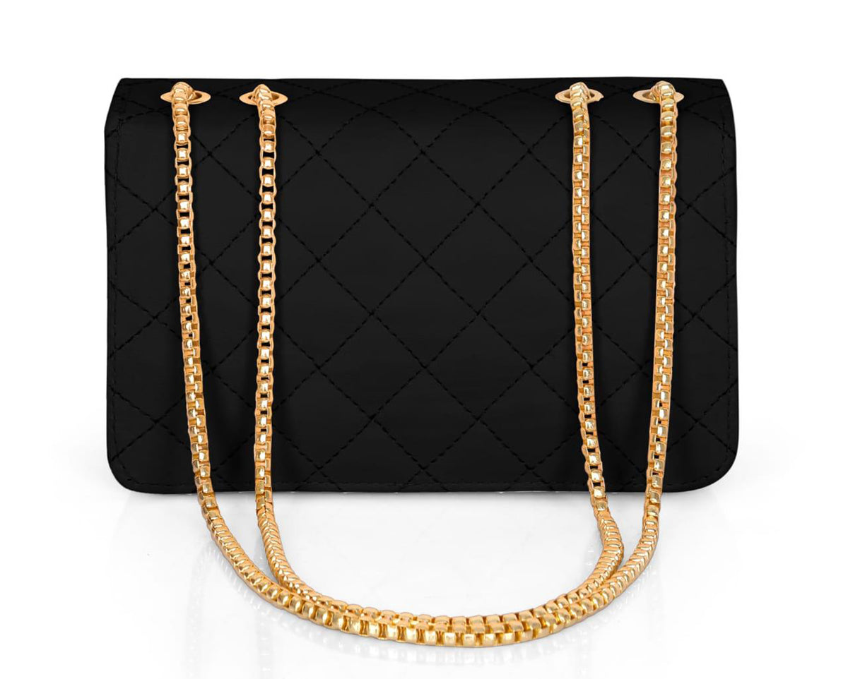 Handbag For Women And Girls Stylish Black PU Leather Bag Image 2