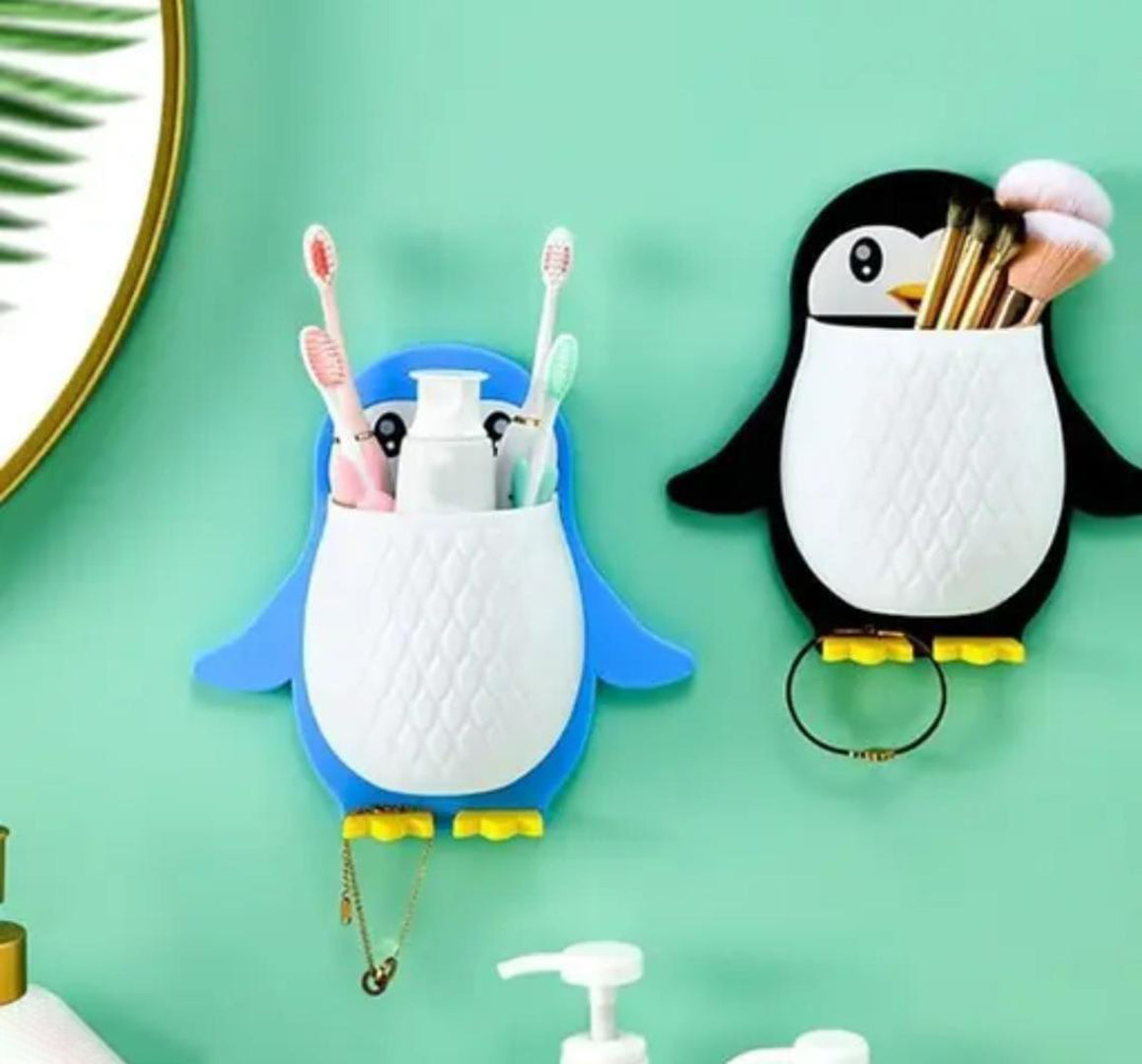 Pack Of 3 High Quality Cutlery Stand Spoon Cutlery Pen Brush Penguin Stand Image 4