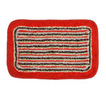 Microfiber Anti-Slip Doormat for Home & Bathroom Entrance Red Rectangular Mat (40x60 cm) 2 Pcs Image 3