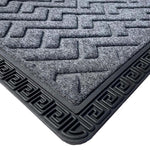 Polypropylene Anti-Slip Doormat for Home & Bathroom Entrance Grey Rectangular Mat (40x60 cm) Image 2