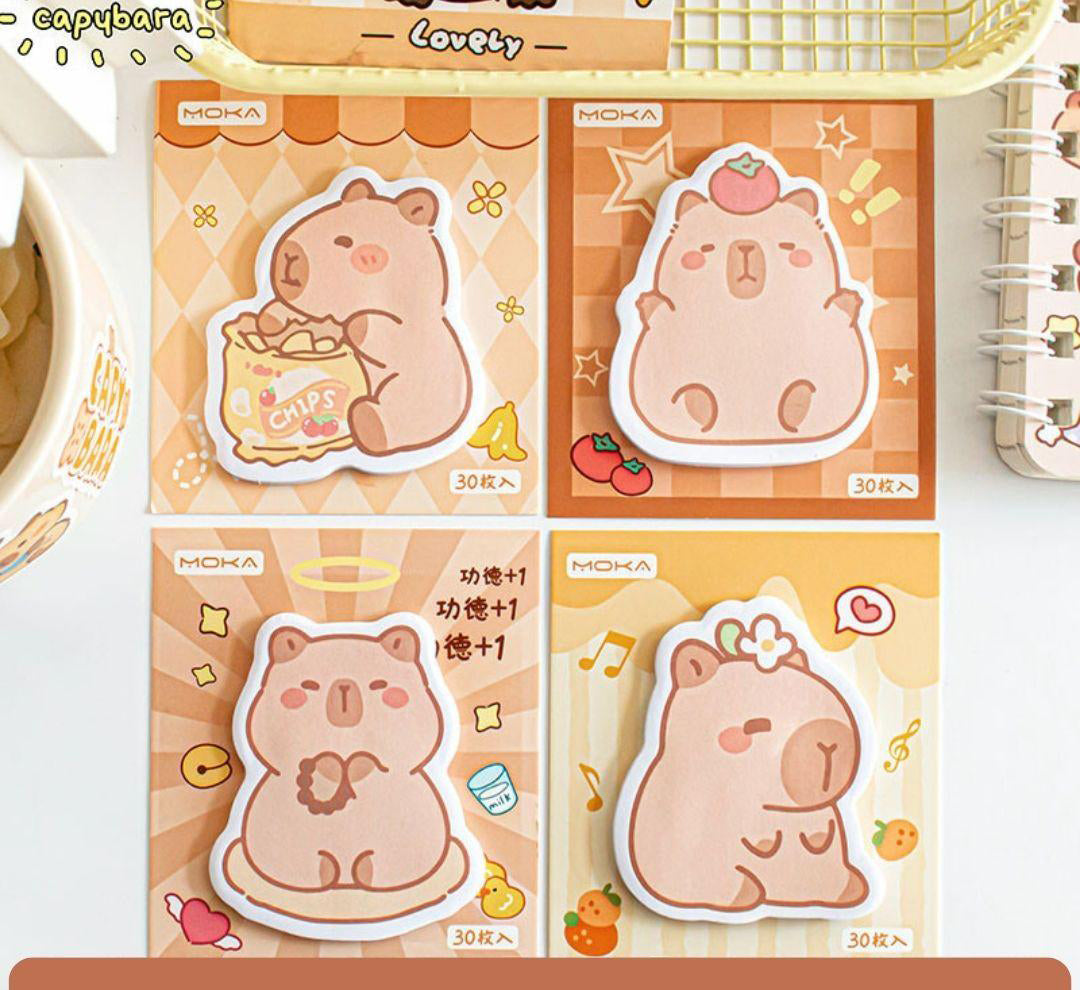 Cartoon Sticky Notes Self Adhesive Decorative Memo Pads For Daily Notes Reminders Messages Image 4