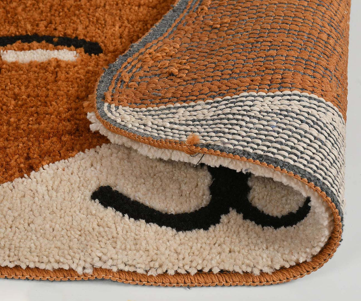 Microfiber Anti-Slip Doormat for Home & Bathroom Entrance Multicolor Fox Mat (45x70 cm) Image 3