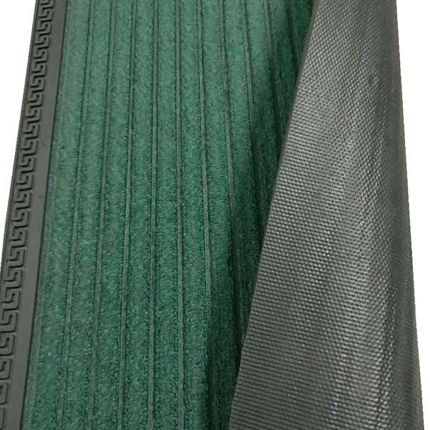 Poly Fiber Anti-Slip Doormat for Home & Bathroom Entrance Green Rectangular Mat (40x60 cm) Image 2