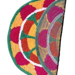 Polyester Anti-Slip Doormat for Home & Bathroom Entrance Multicolor round Mat (24 Inch) Image 2